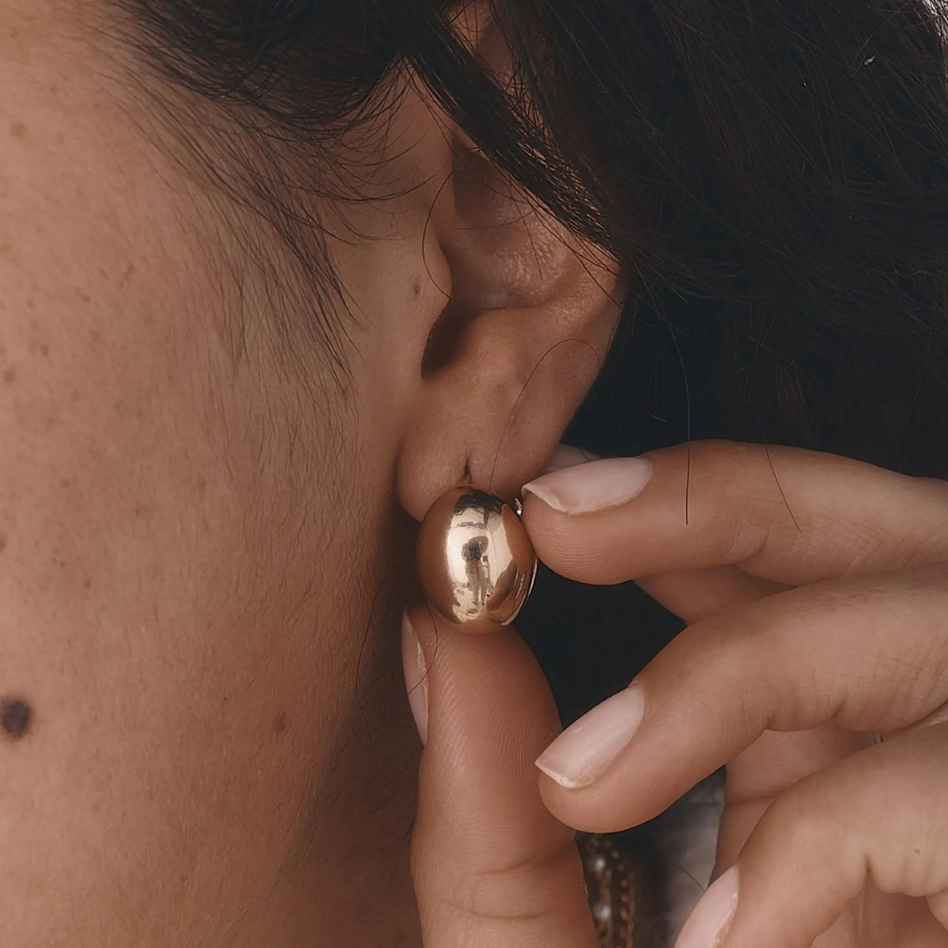 LÕU.YETU Mini Créoles^Boucles Constance