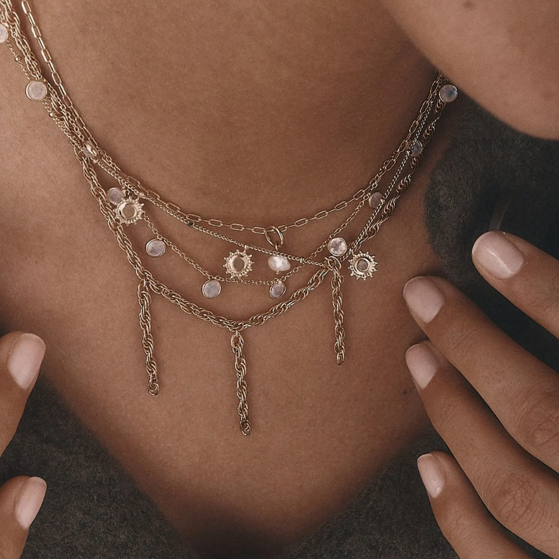 LÕU.YETU Chaînes Fines^Collier Ernest
