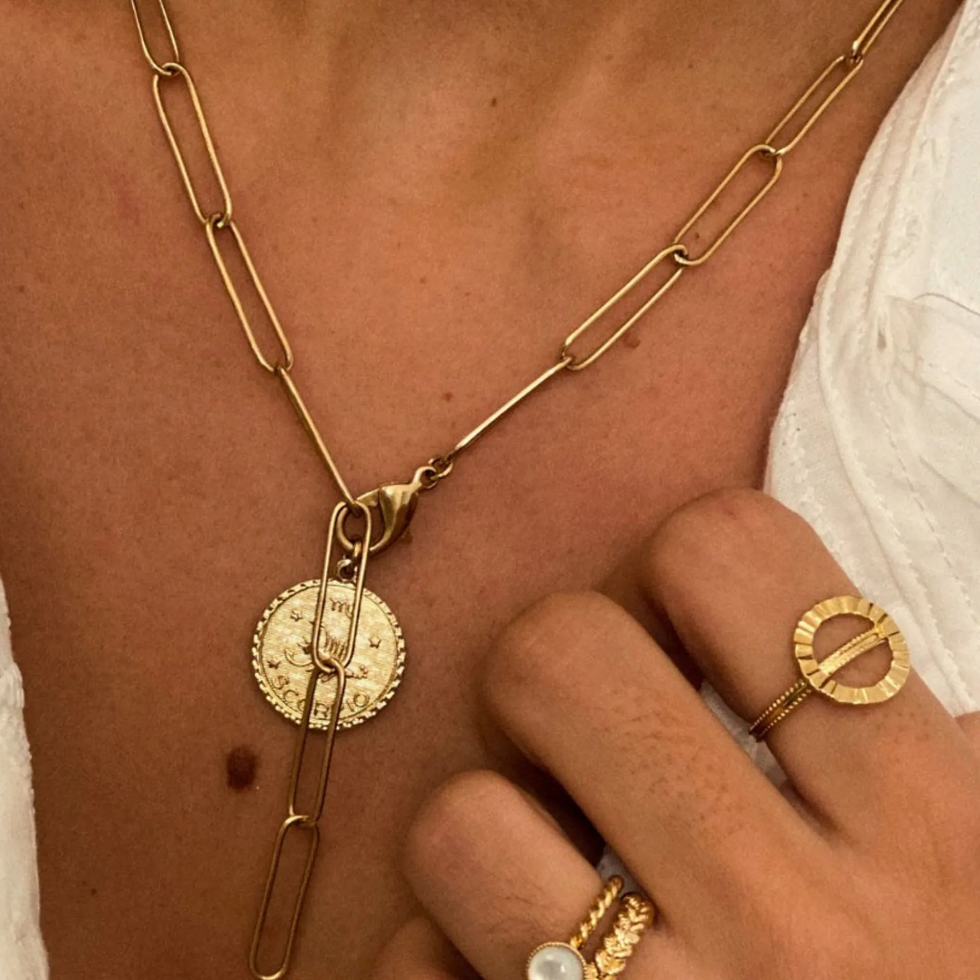 LÕU.YETU Chaînes Xl | Avec Médailles^Collier Julien