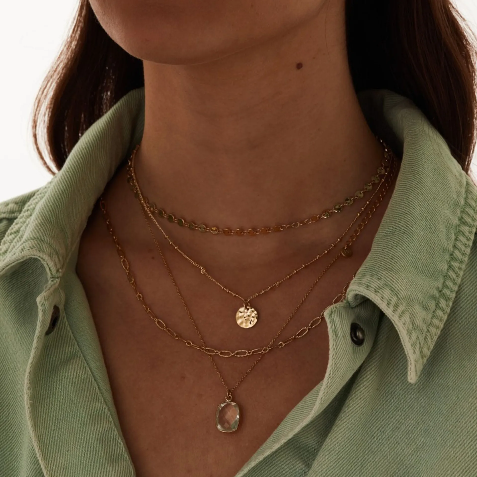 LÕU.YETU Avec Médailles | Chaînes Fines^Collier Malone Double