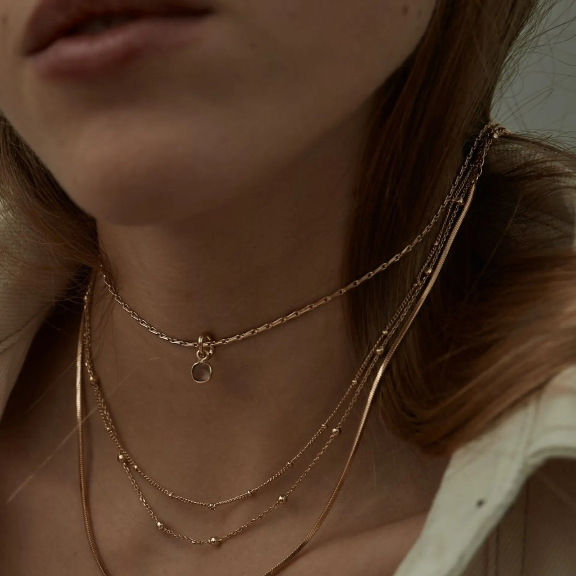 LÕU.YETU Chaînes Fines^Collier Roger