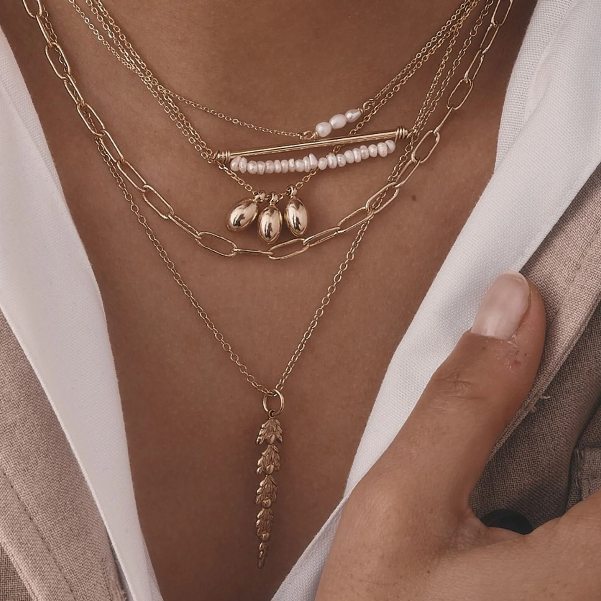 LÕU.YETU Chaînes Fines^Collier Sixtine