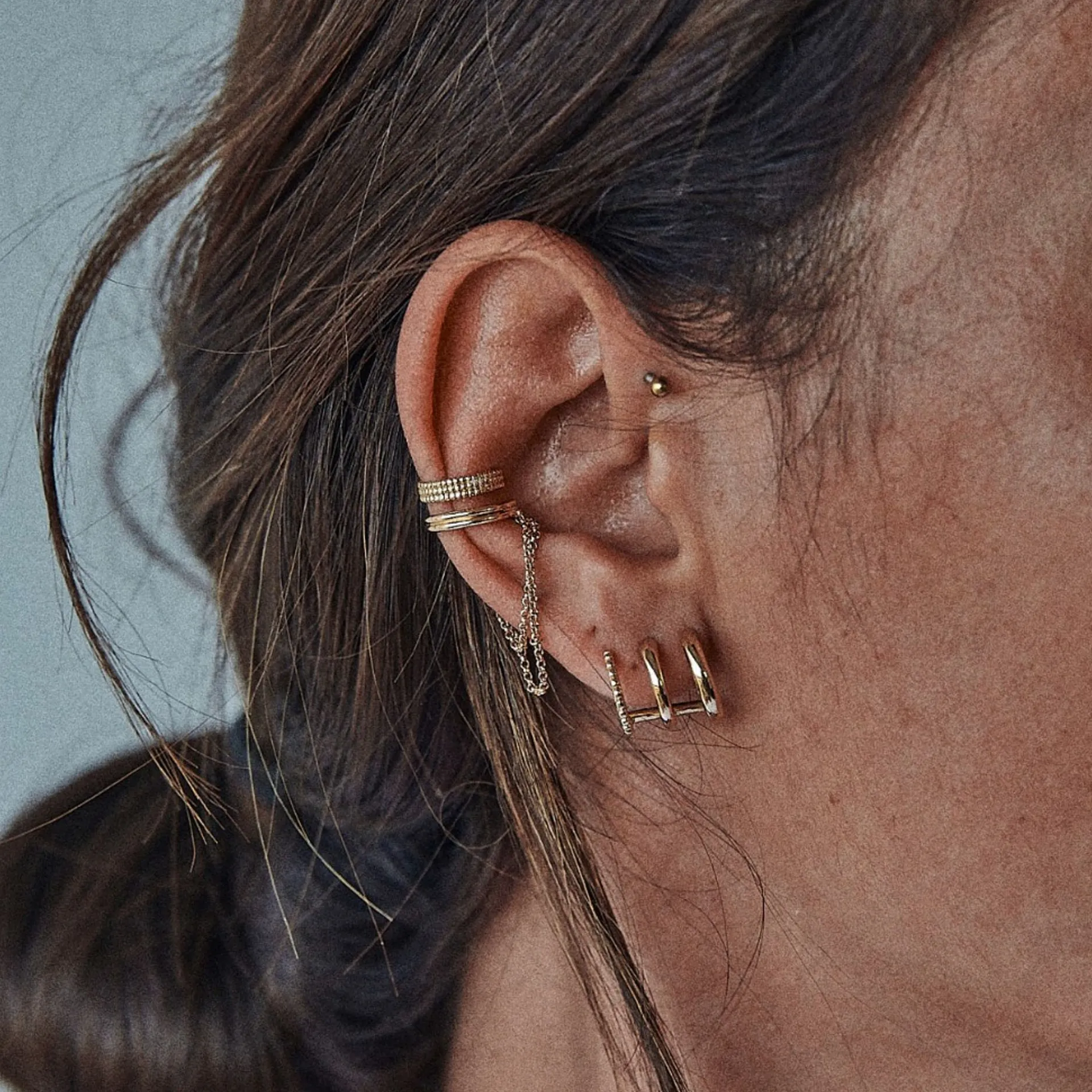 LÕU.YETU Earcuff | Mini Créoles^Earcuff Maria